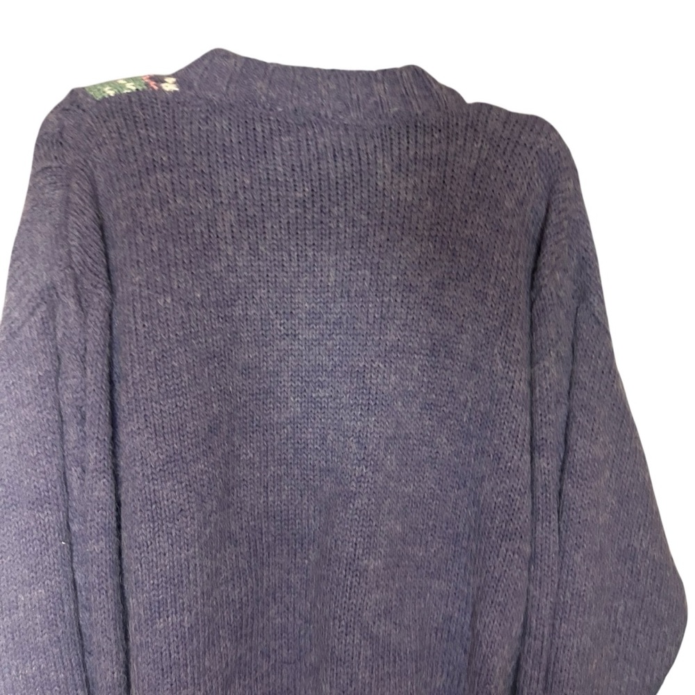 Vintage 90s Gina Peters Knit Sweater Aztec Cabin Grandpa Y2K Large - Picture 4 of 10